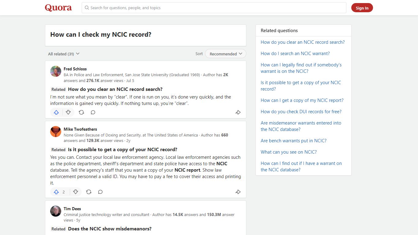 How to check my NCIC record - Quora